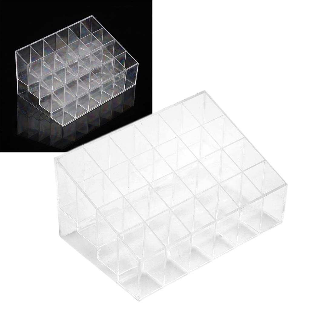Lipstick , Transparent Lipstick Holder with 24 Slots Lipstick Holder Cosmetic Makeup Lipstick Holder