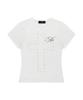 Aejeuyua Cross Hotfix T-Shirt White
