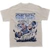 One Piece Anime Luffy Gear5 Aufdruck T-Shirt Unisex Unisex Baumwolle Kurzarm Sommer Y2k Grafik-T-Shirt Lässige Streetwear Übergroße Oberteile