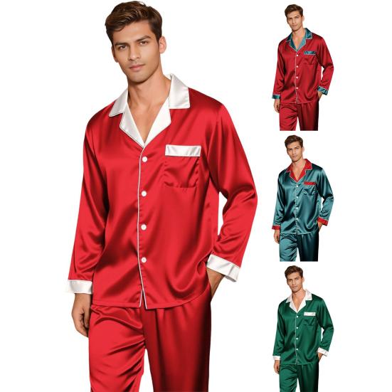 Familie Julepysjamas Matchende Sett 2 Deler Nattøy Antrekk Jule-temakostymer Komfortabelt Loungewear for Voksne Barn