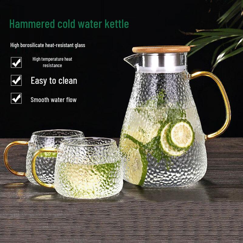 Jingbeier Large Capacity High Heat Resistant Glass Water Pitcher Set