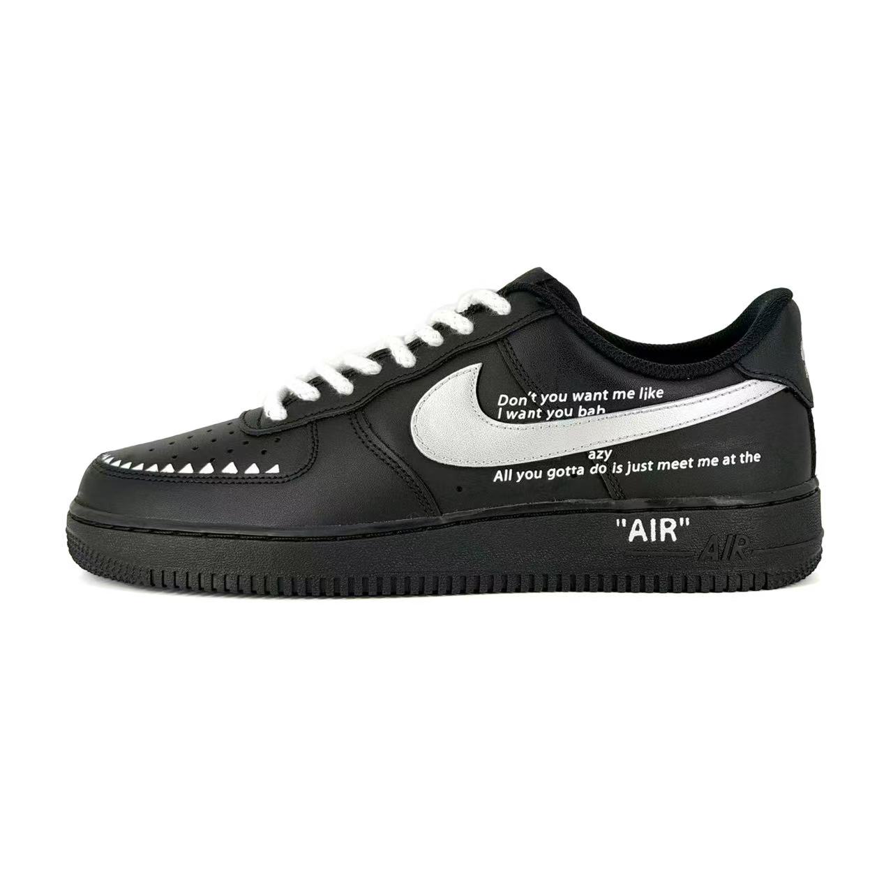 

Nike Air Force 1 Jute Cord Black Air Force Abrasion Resistant Slip Resistant Low top Skateboard Shoes Unisex CW2288-001(Team1845v) 44.5