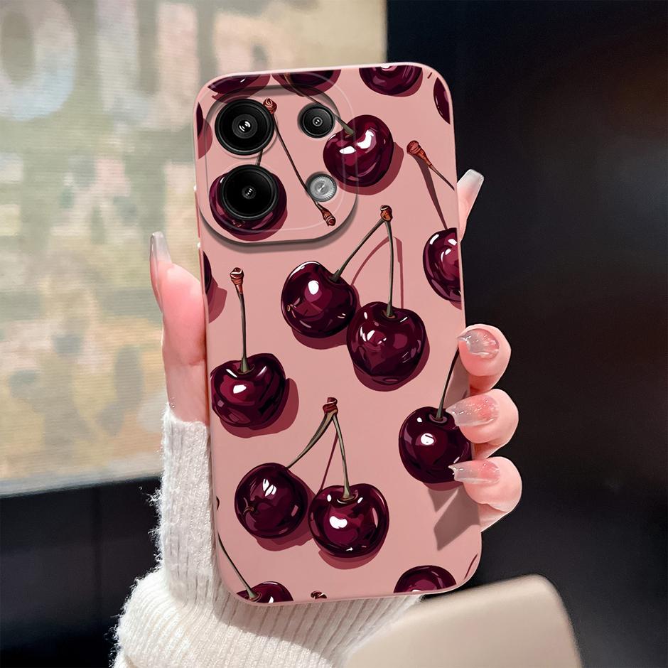 Case For Redmi Note13 13Pro 13 Pro+ Oil Painting Flower Anti-fall Minimalist Protector For Xiaomi Redmi Note 13 Pro Plus Funda