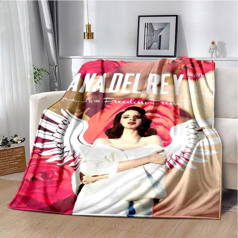 Lana Del Rey Sängerin Lizzy Grant HD Decke, Weiche Überwurfdecke für Zuhause Schlafzimmer Bett Sofa Picknick Reise Büro Abdeckdecke Kinder