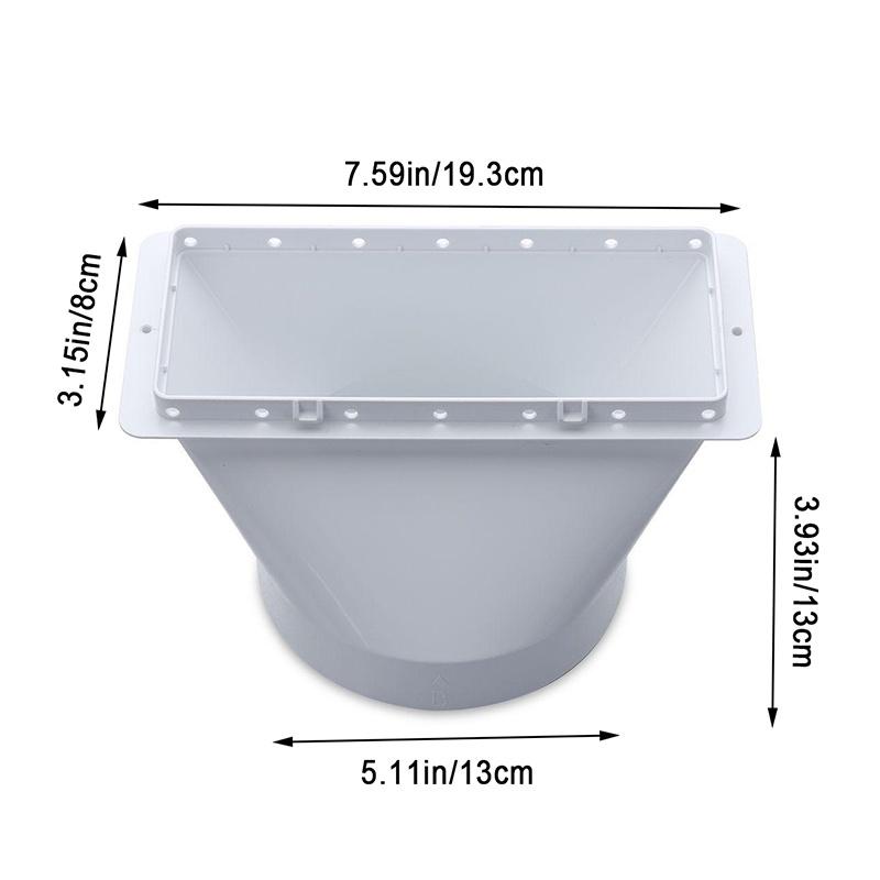 Przenośny adapter okienny do węża wydechowego klimatyzatora, złączka do rury wentylacyjnej mobilnego klimatyzatora, uniwersalny, 13cm/15cm, akcesoria