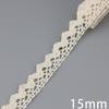 Baumwoll-Spitzenband Beige DIY Handgemacht Hochzeitsparty Basteln Geschenkverpackung Patchwork Gehäkelte Spitze (5 Meter/Lot)