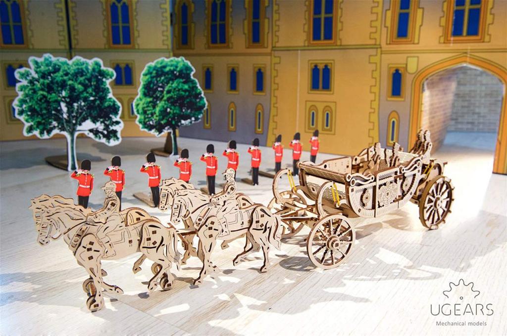 UGears Royal Carriage Wooden Building Block Toy 70050
