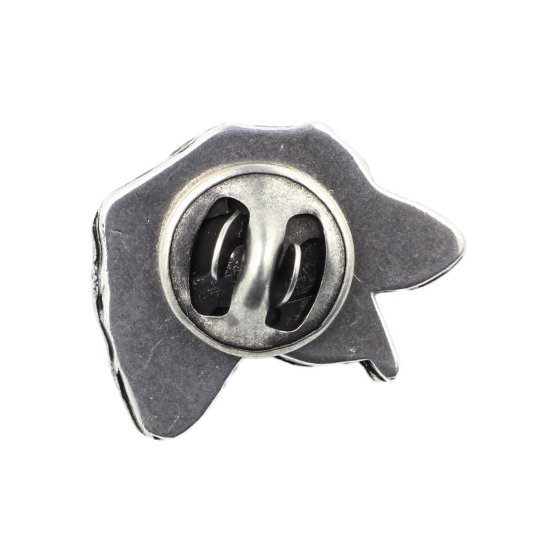 Irish Wolfhound II - Dog brooch in a gift box, elegant pin, lapel pin for Art-Dog brand jacket