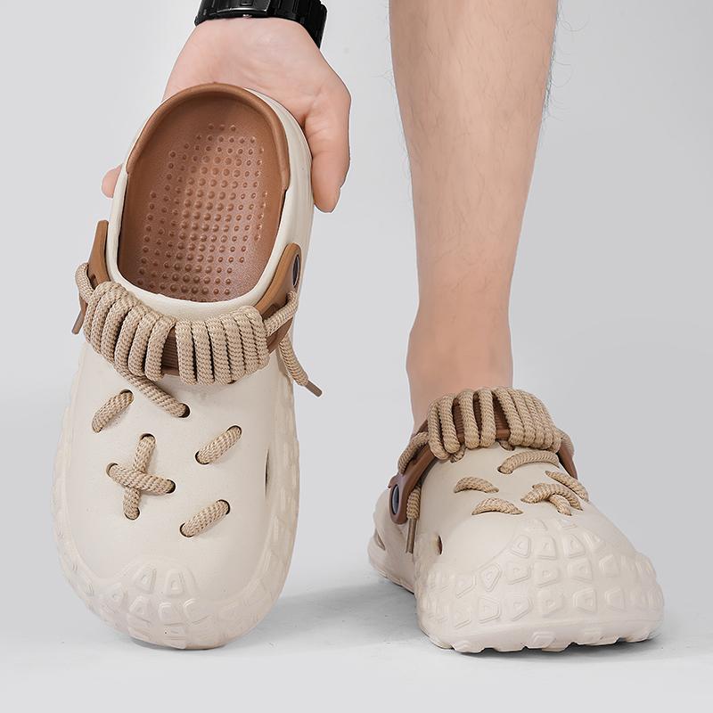 Fashion NEW 2025 Summer Thick Bottom Fashion Sandals Men Woman Casual Beach Shoes Hollow-Out Outdoor Slippers Cave Garden Shoes