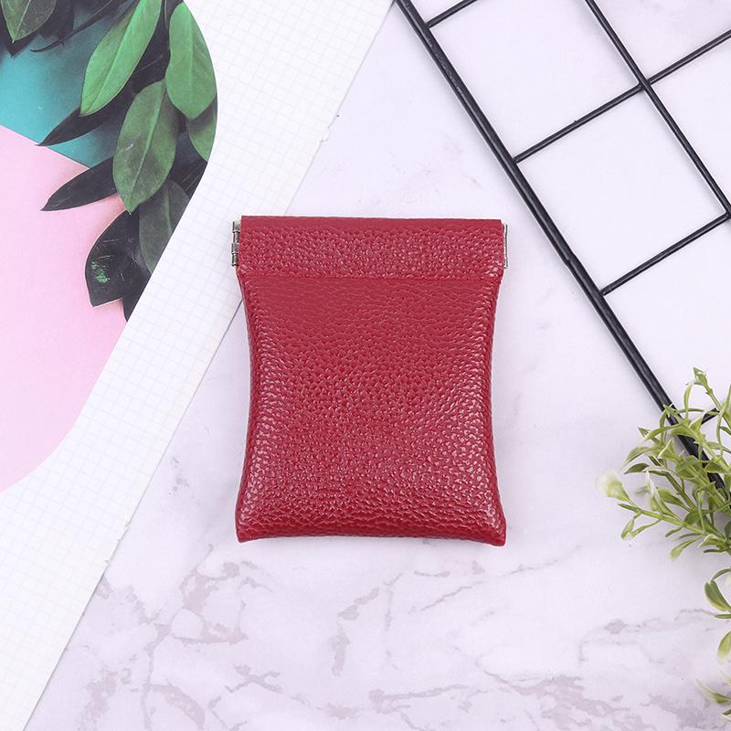 Pu Leather Coin Purse Minimalist Style Coin Change Pouch Small Storage Bag Personalized Coin Wallet
