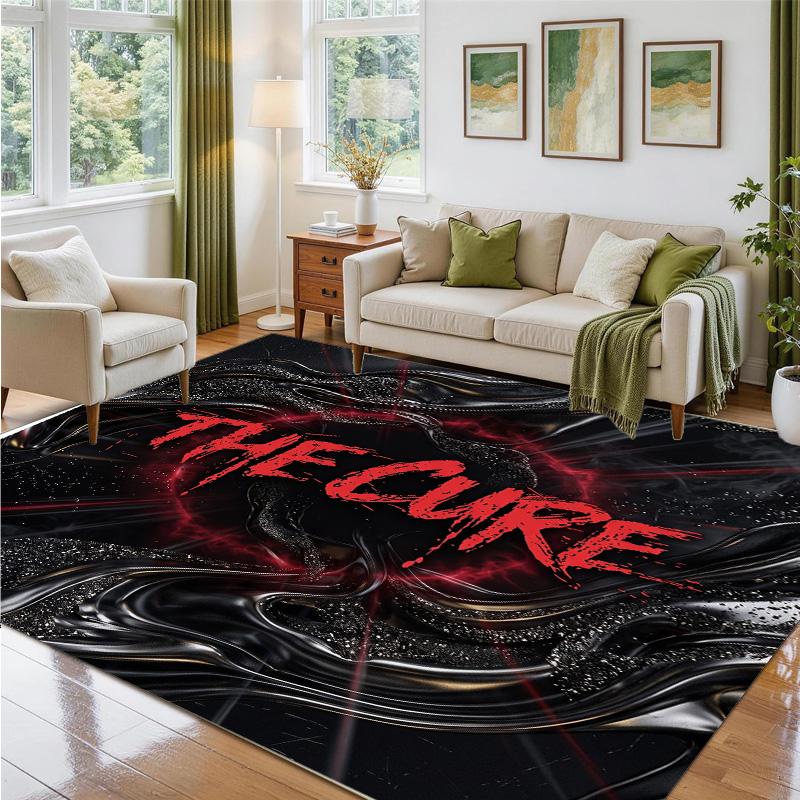 The Cure Design Crystal Velvet Rug Soft Decorative Mat for Bedroom Entrance