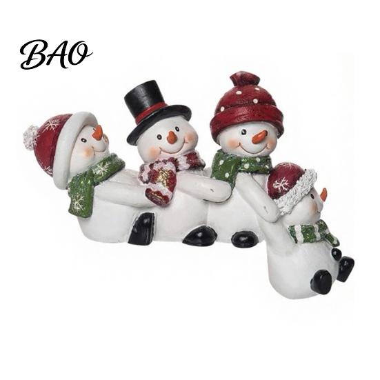 Indoor Festive Window Displays Christmas Table Edge Sitter Figurine, Tug of War Hanging Character Decor, Snowman Humorous Xmas Party Favors