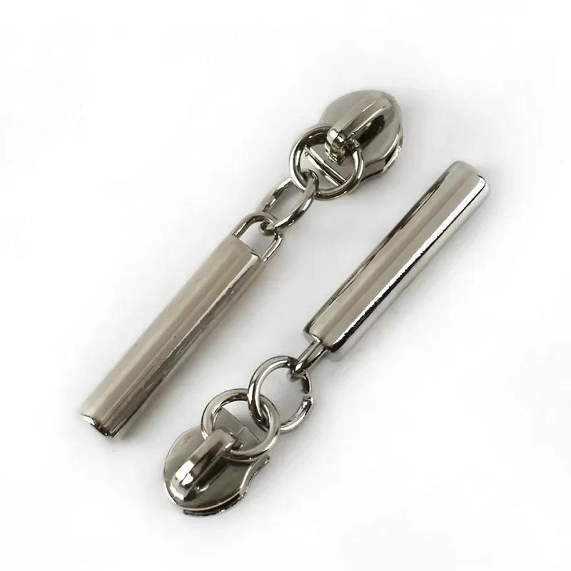 Meetee 5/10/20Pcs 5# Zipper Puller for Nylon Zippers Plastic Coil Zips Slider Heads Repair Kits DIY Garment Sewing Accessories