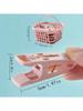 1 Set/30pcs Plastic Clothes Pins, Clothes Drying Clips, Windproof Clothes Clips, Small Clothes Pegs (With Basket)Clothes Storage