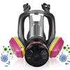 Maschera Respiratoria Integrale con Filtro 60923 per Vernici, Prodotti Chimici, Pesticidi e Polvere.