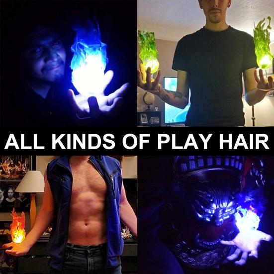 Halloween Glänzendes Licht Konstanter Strom Energiesparen Halloween-Accessoire Schwebende Feuerball-Flammen-Dekorationslampen für Spukhaus