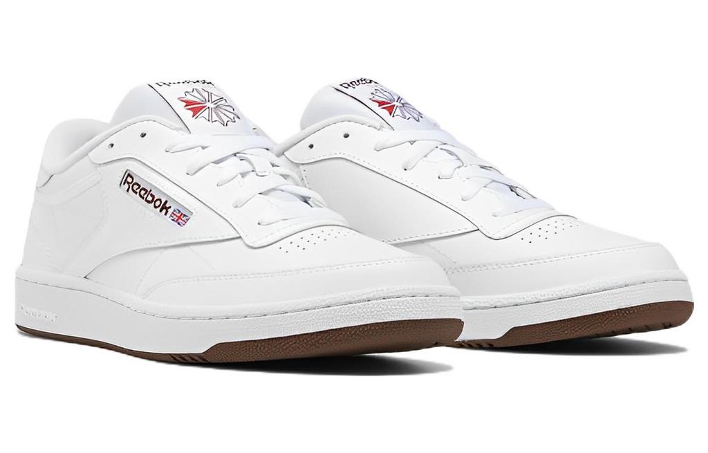 Men's Sneakers Reebok Club C 85 Low top Skateboard Shoes Men's White Brown