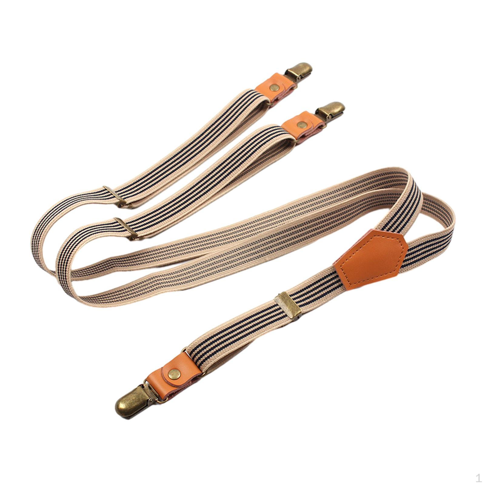 

Чоловічі підтяжки Еластичні ремені Регульовані затискачі для важких умов Жіночі штани Джинси на підтяжках