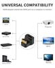 Poyiccot HDMI 8K HDMI Conversion Adapter 180 Degree Angle Change Male To Female Upward HDMI Extension Adapter TV Stick PC Compatible Gold Plated 1