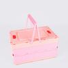 Foldable Storage Box with Cover Handle Design Large Capacity Stackable
