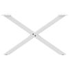 Vidaxl X-Shaped Coffee Table Legs 2 Pcs. White Steel