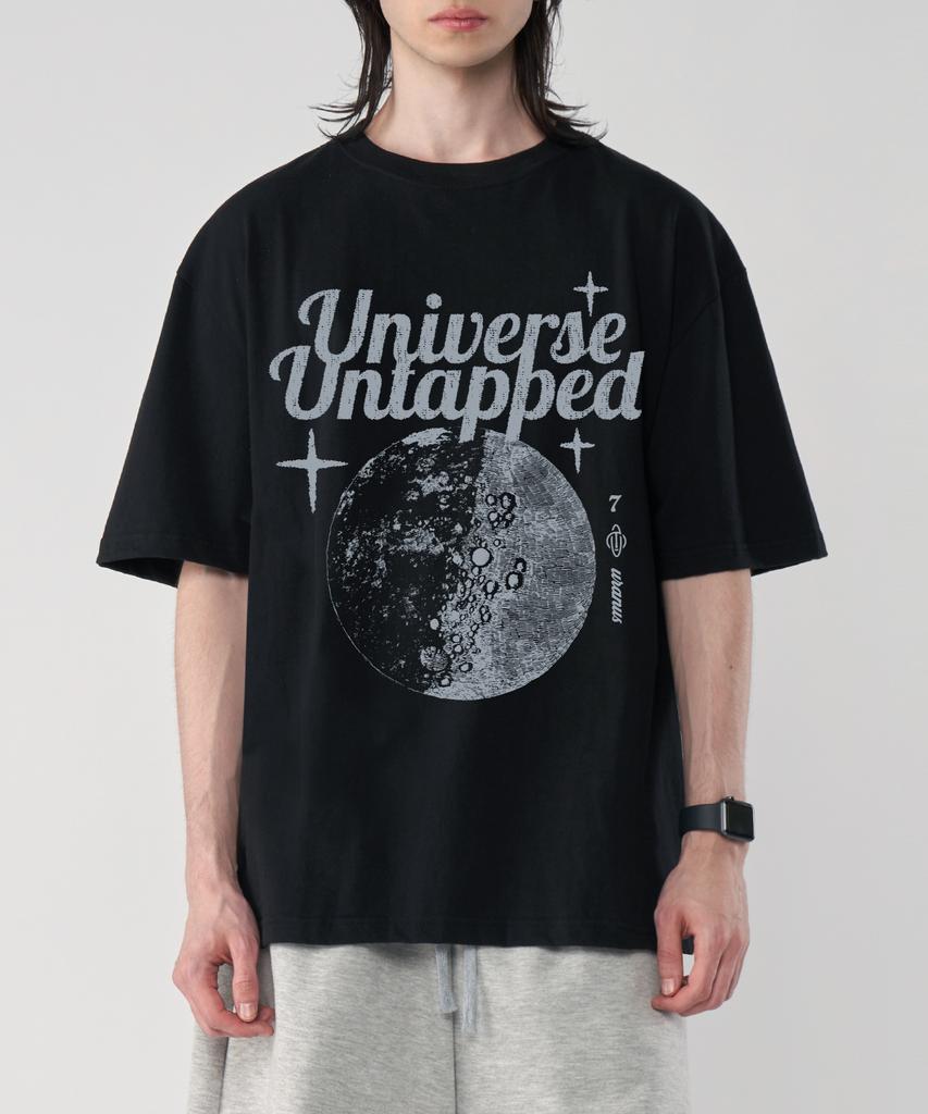 UNTAPPED STUDIO Uranos 7 Pure Cotton Big Oversized Short Sleeve T-Shirt 2 Colors