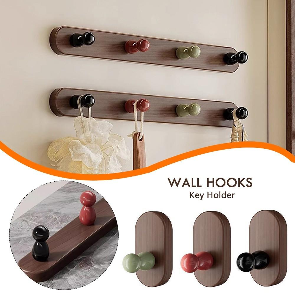 Space-Saving Towel Hook Adhesive Key Holder New Clothes Holder Entryway