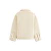 Kith Fall Classics 2024 Reversible Ola Notch Collar Single-Breasted Drop Shoulder Long Sleeve Jacket Kids Jackets White KHK010178-102