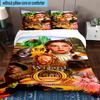 3PCS Wonderful Wizard Adventure 3pcs Bedding,Including 3PCS Duvet Cover And 2pcs Pillowcases Perfect for Christmas,Ideal for Bedroom, Dormitory