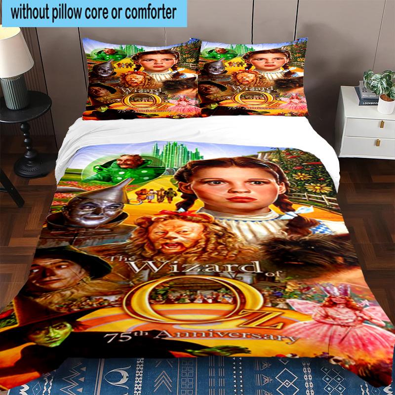 3PCS Wonderful Wizard Adventure 3pcs Bedding,Including 3PCS Duvet Cover And 2pcs Pillowcases Perfect for Christmas,Ideal for Bedroom, Dormitory