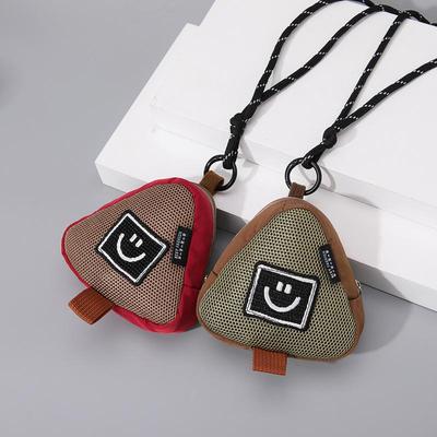 Mini Custodia Creativa per Auricolari e Monete con Stampa Logo - Portaoggetti Portatile e Ciondolo Portachiavi