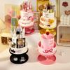Cartoon Puppy Pen Holder Storage Box with Free Stickers INS Style Large Capacity Rotatable Storage Box for Students Desktop New