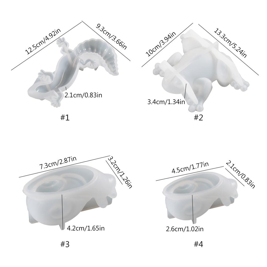 For Frog Lizard Snail Animal Crafts Silicone Mold Jewelry Epoxy Resin Casting Jewelry Tool Making Resin Diy Craft Home D