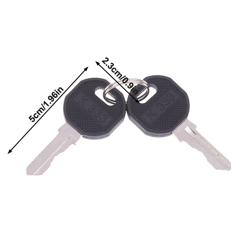 2 Pcs K333 Keys Caravan Locker Key For Emka Ek333 Elddis Front Gas Locker Key Ek 333 Ms300 Series Cabinet Lock Key