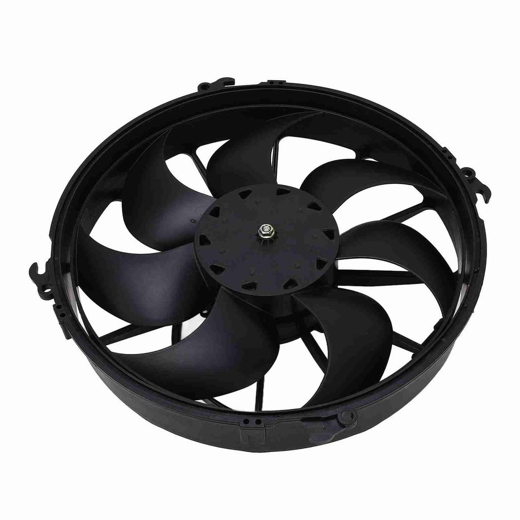 24V Car Cooling Air Fan 7 Blades 160W Power Heat Dissipation Black for Buses Trucks