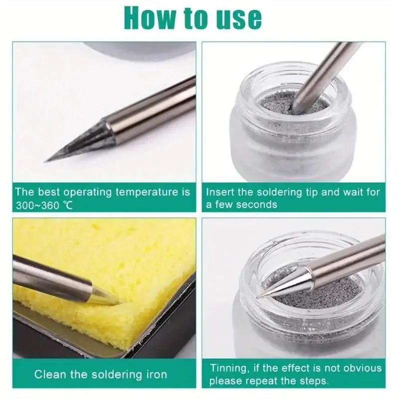 2/1Pcs 6g Soldering Iron Tip Tinner Activator Tip Cleaner Remover Refresher Non-stick Tin Solder Cream Clean Paste