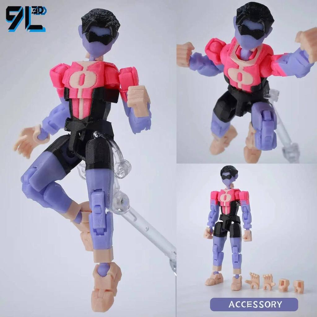 9L3D Dummy13 Lucky 13 Titain13 Invincible Kid Prisoner Mark Version Multi Joint Mobile Assembly Finished Model Handmade Toy Gift