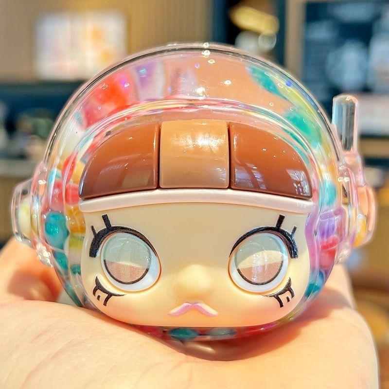 

Фигурка Астронавта в Пузыре, Флуоресцентный Текучий Песок, Светящаяся Детская Милая Композиция для Стола Colorful