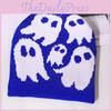 Ghost Knit Hat With Warmth For Streetwear And Hip Hop Fans