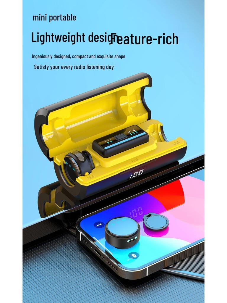 Q18 Magnetic Wireless Collar Microphone with Noise Reduction for Live Broadcast & VLOG