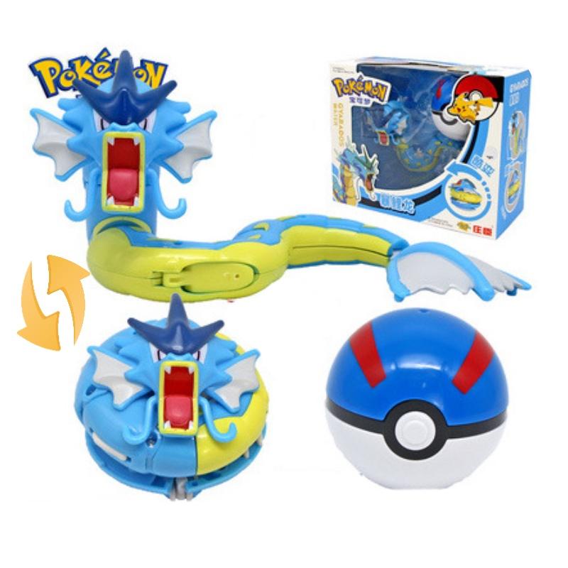 Pokemon Transforming Egg Figures Pikachu Charizard Bulbasaur Collectible Toys