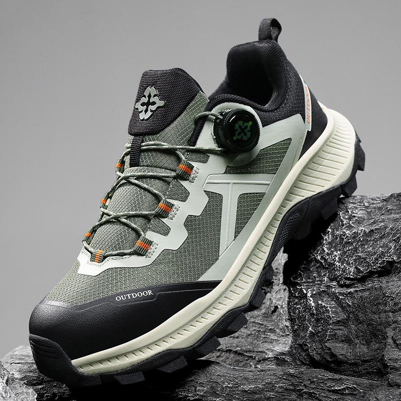 Classic mesh men's shoes, new spring, autumn and summer men's hiking sports shoes, casual, lightweight and breathable laces