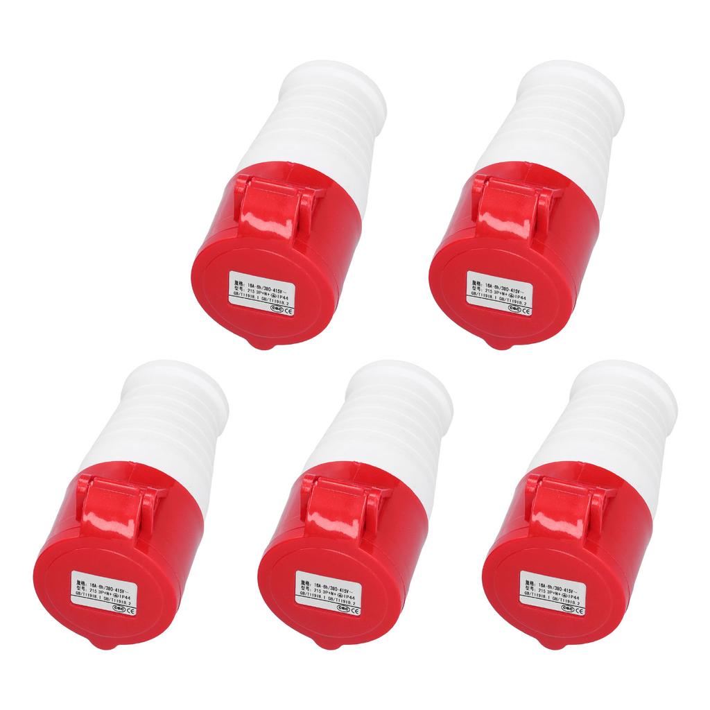 5 Pcs Power Industrial Connector Waterproof Industrial Quick Connector for Industry Agriculture 380V‑415V