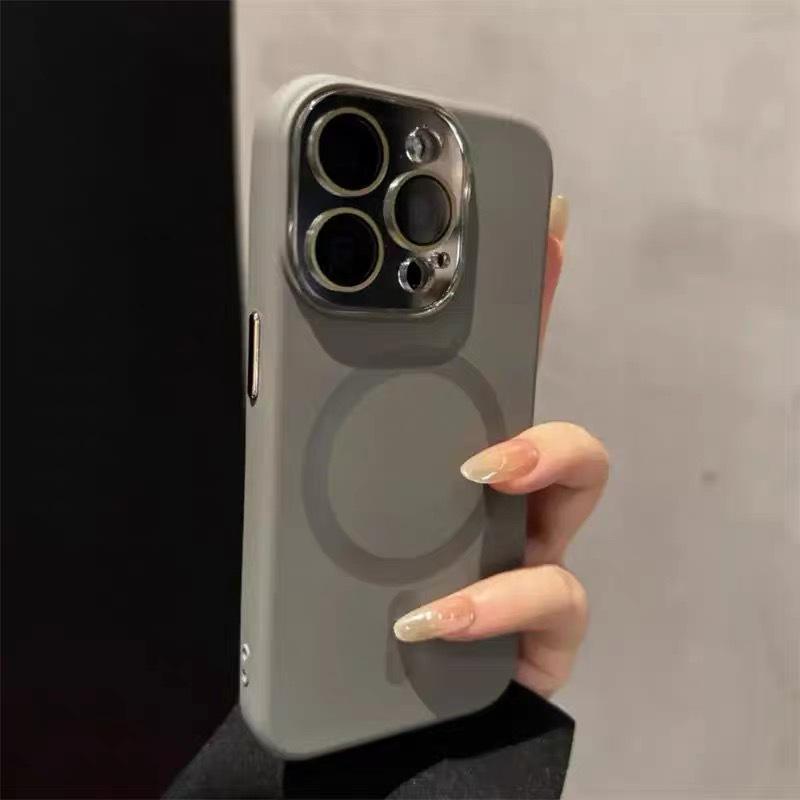 Magnetic Silicone iPhone Case with Window - Fits iPhone 13, 14, 15, 17 - Full Coverage & Drop Protection