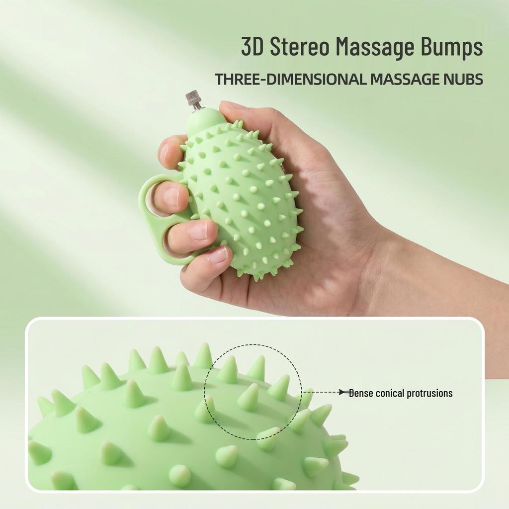 Adjustable Silicone Hedgehog Ball for Finger and Hand Strength Rehabilitation