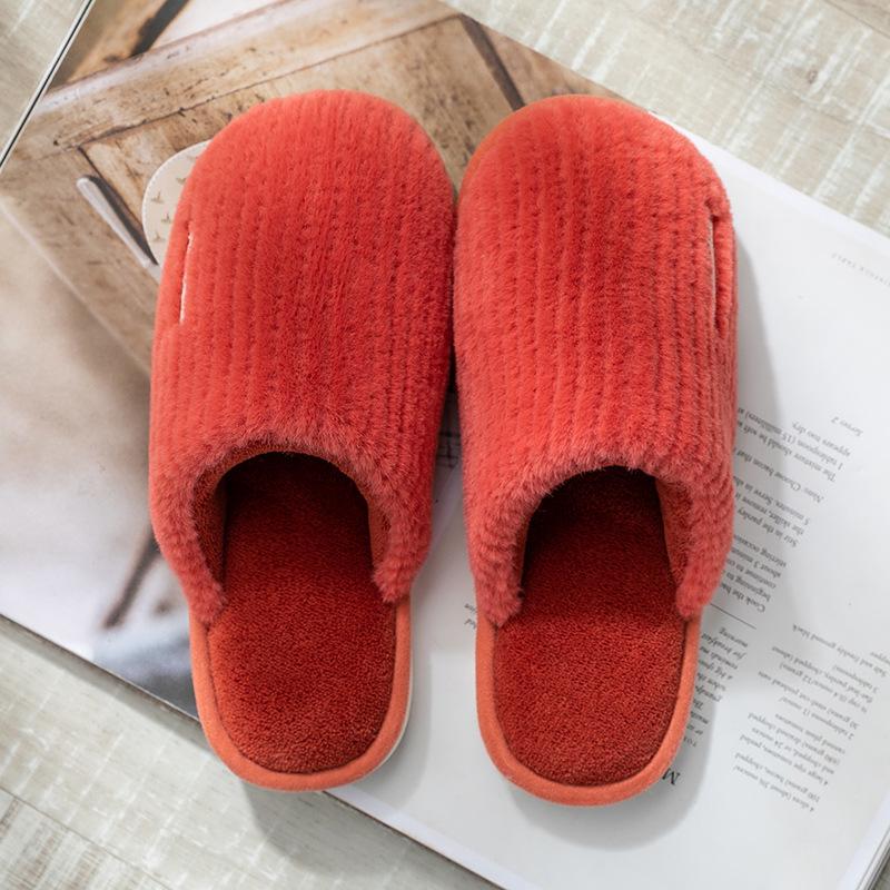 "Bomullstofflor för kvinnor & män – Varma, halkfria, plyschiga inomhusskor för höst & vinter"