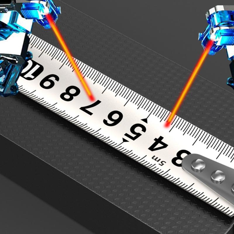 5m Hollow Measuring Tape Rustproof Metric Ruler Stainless Steel Tape Measure for Industry Construction Portable