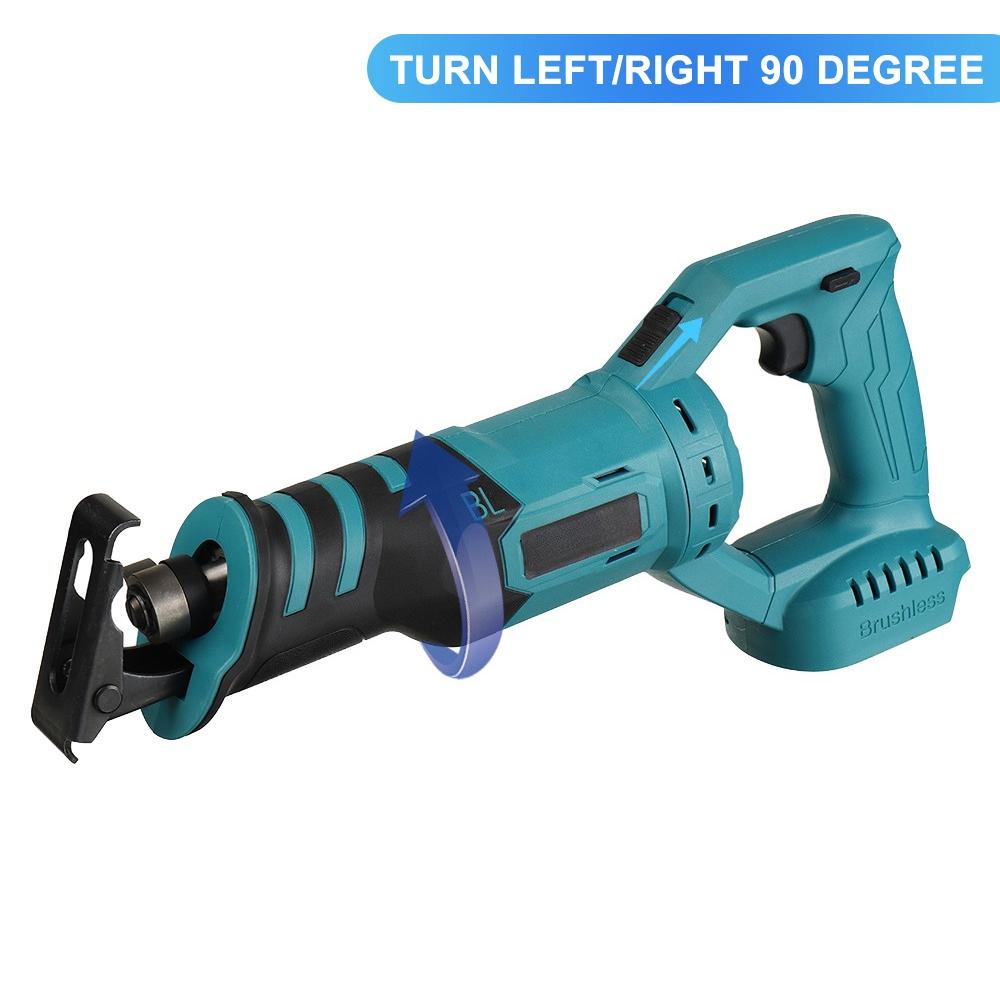 2400W Akku-Säbelsäge Bürstenlose Elektrosäge mit Akku Metall Holz Schneidwerkzeug