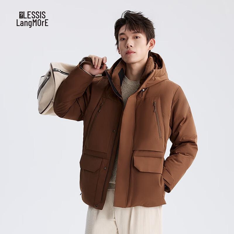 Lilang Men s Hooded Duck Down Puffer Jacket 180/96A
