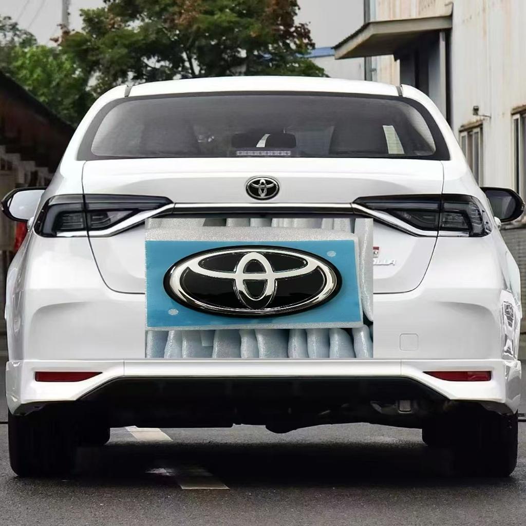 LEKR1 1pcs For Toyota Corolla 2019-2022 GR Sport Crystal Rear Trunk Emblem Badge 11x5cm (E210)